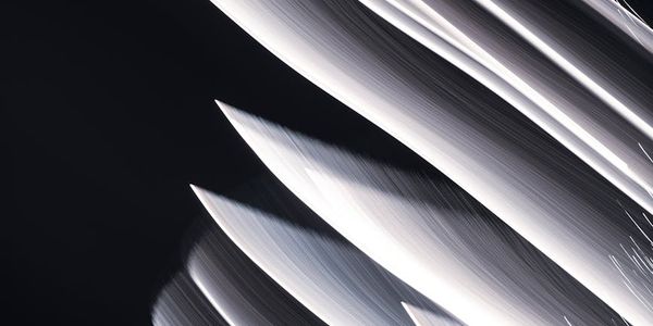 Abstract motion blur of a person exercising in rhythmic flow